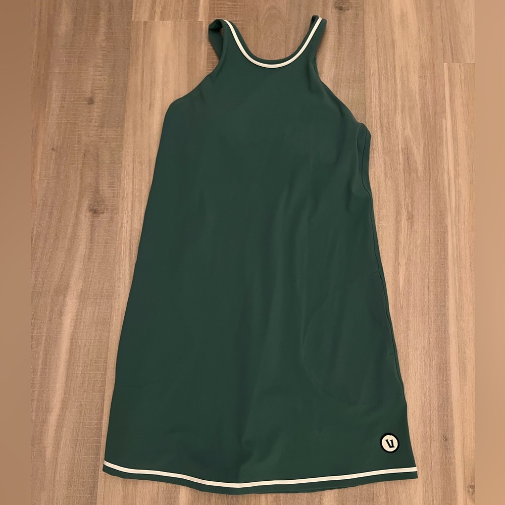 Vuori volley dress S small cactus green